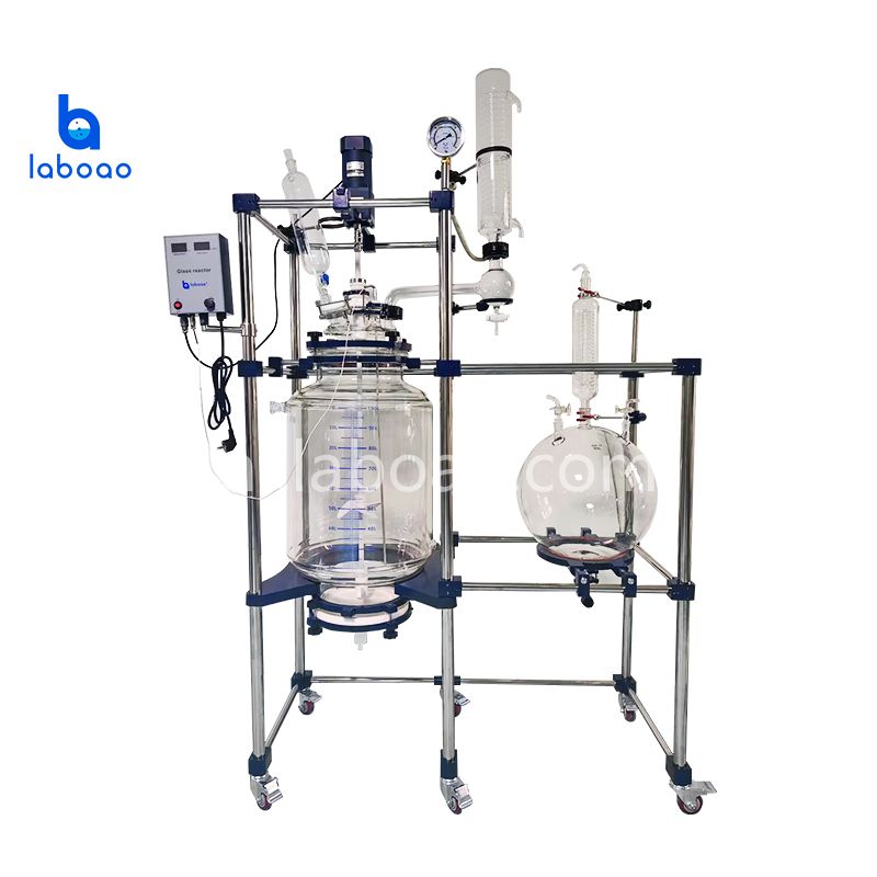 100L kristallisatiefilter ommantelde glazen reactor