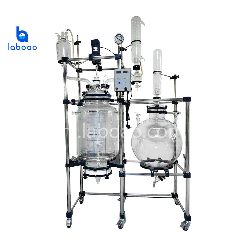 100L kristallisatiefilter ommantelde glazen reactor