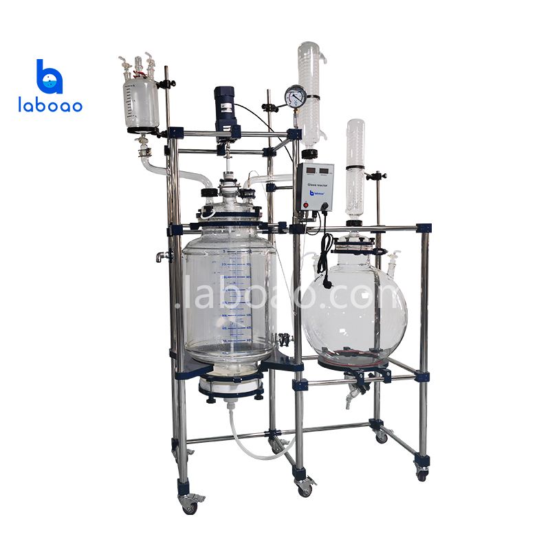 100L kristallisatiefilter ommantelde glazen reactor