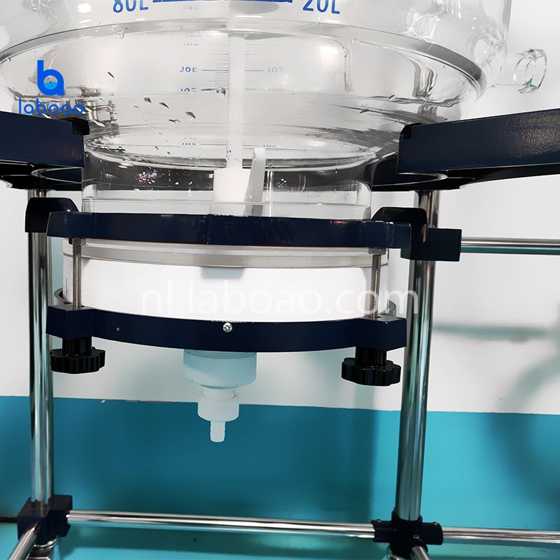 100L kristallisatiefilter ommantelde glazen reactor