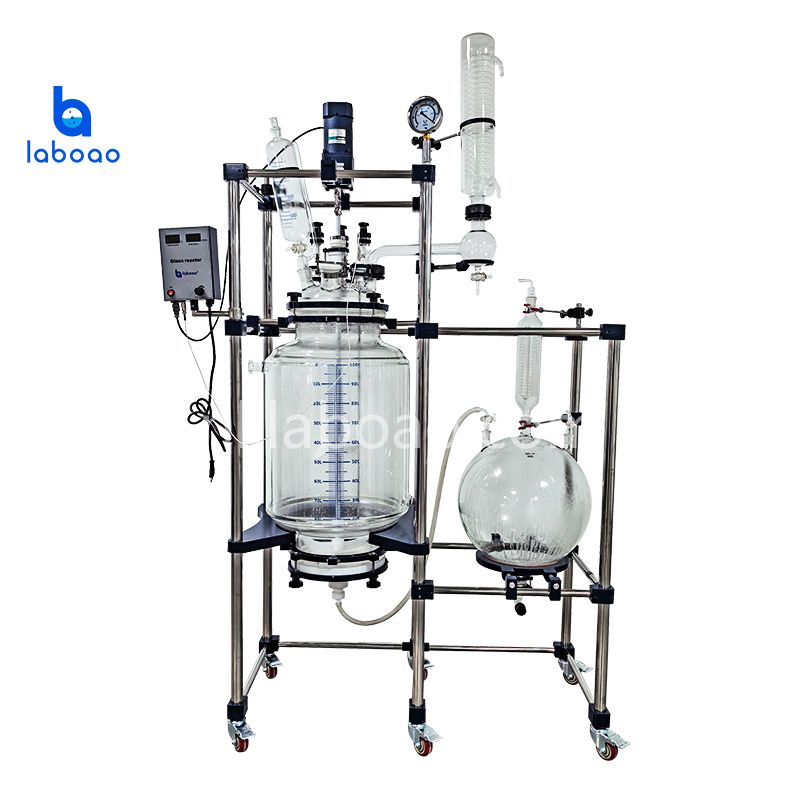 100L kristallisatiefilter ommantelde glazen reactor