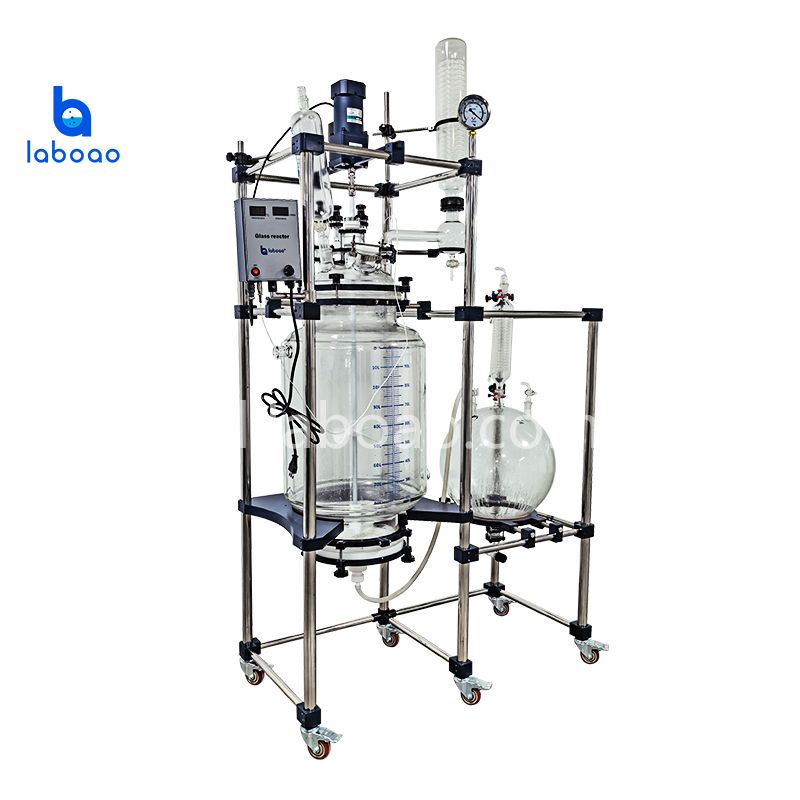 100L kristallisatiefilter ommantelde glazen reactor