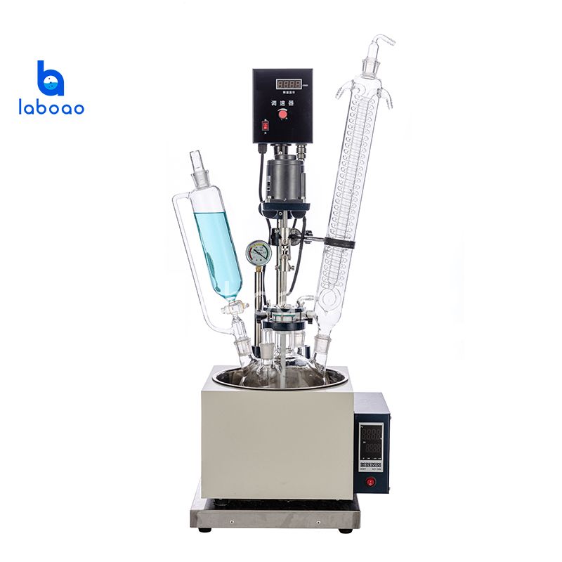 2L enkellaags glazen reactor