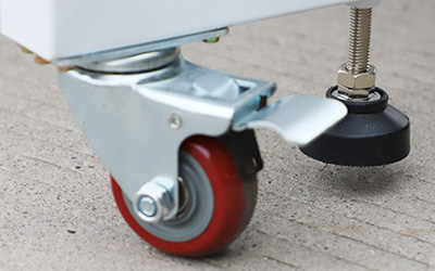 30% luchtafvoer 70% luchtrecirculatie biologische veiligheidskast detail - Universeel wiel en bokwiel, vaste machine loopt niet rond.