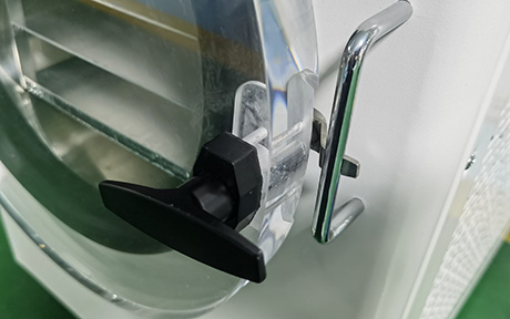 4-6 kg kleine vriesdroger voor levensmiddelen detail - Transparante zichtbare plexiglazen deur, kan het lyofilisatieproces van materialen direct observeren.