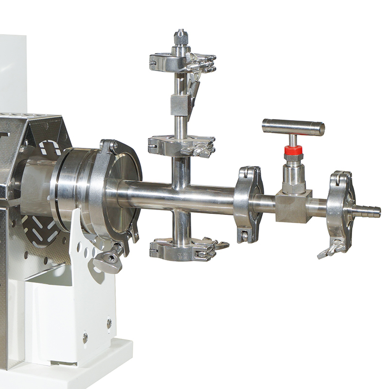 Geavanceerde open type 1200°C buisoven met vacuümatmosfeer detail - Inlaatklep, luchtroute gemaakt van 316 roestvrij staal