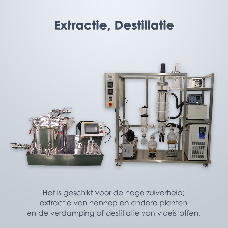 Extractie-destillatieapparatuur
