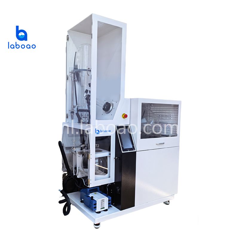 Rotatieverdamper met beveiligingsinrichting en automatische vul- en afvoerfunctie